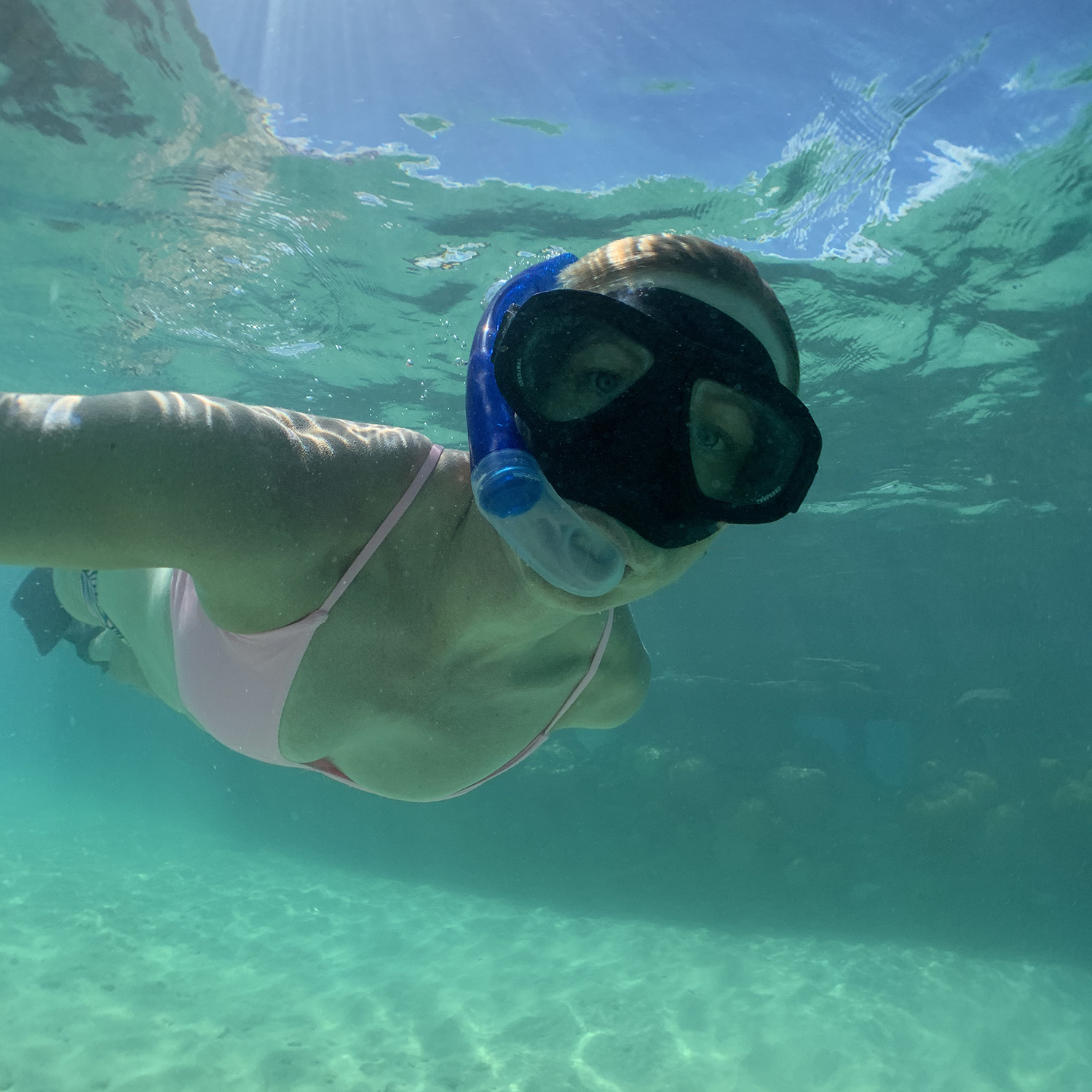 woman snorkeling